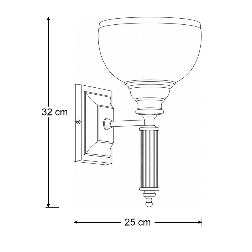 BRILAGI - TAURUS Wall Lamp 1xE27/15W/230V Bronze