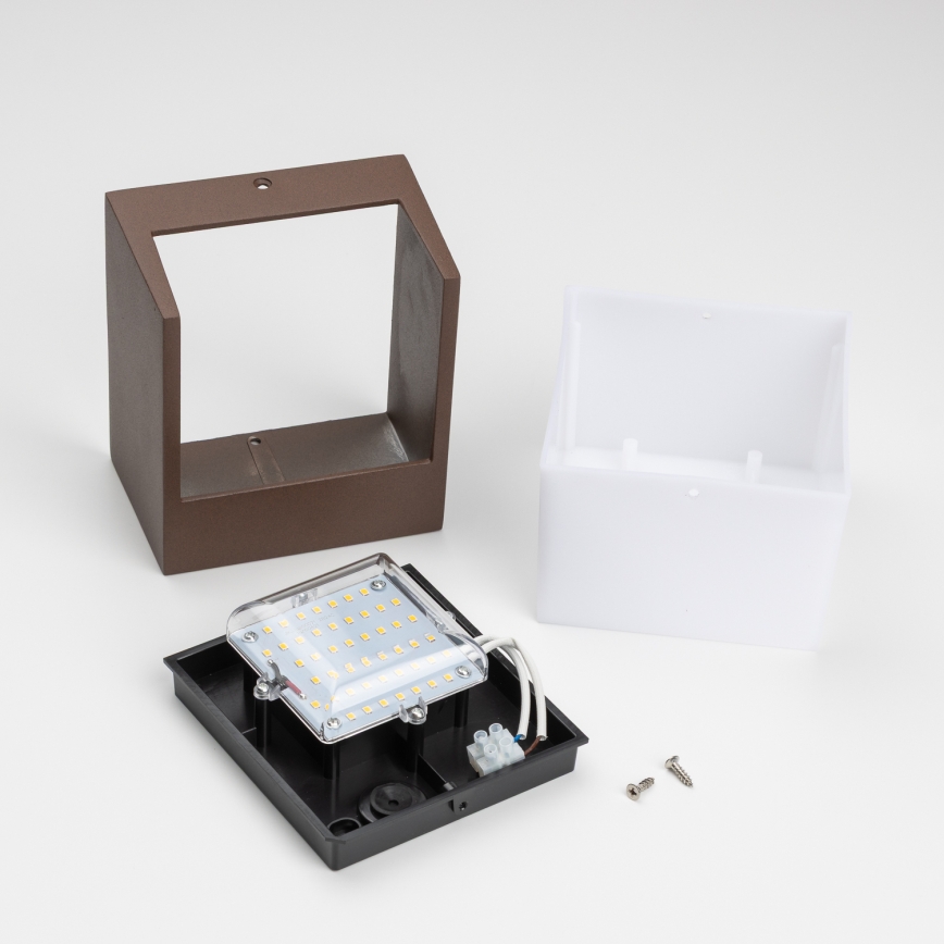 BRILAGI - TERNI LED Outdoor Wall Light/12W/230V Brown IP44