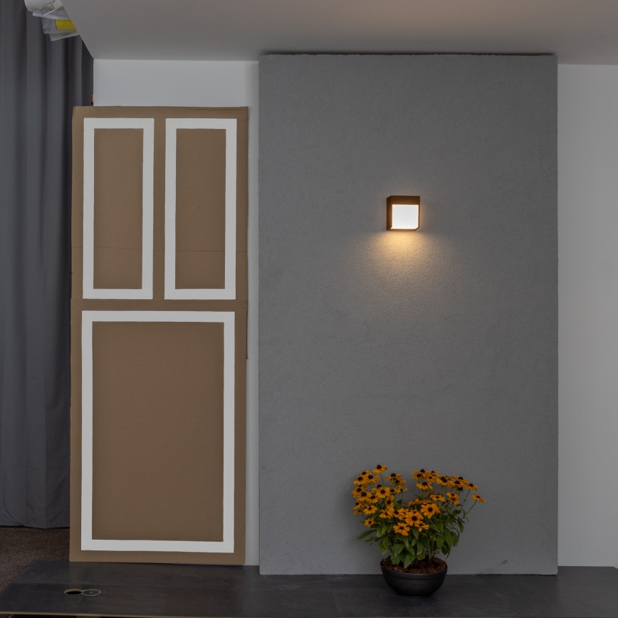 BRILAGI - TERNI LED Outdoor Wall Light/12W/230V Brown IP44