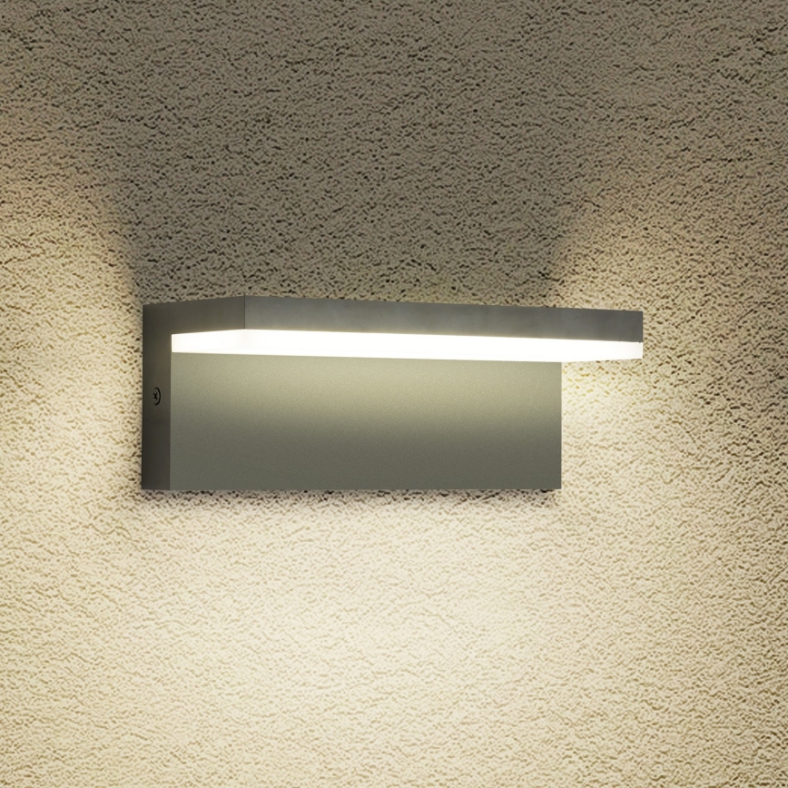 Brilagi - TESSI LED Outdoor Wall Light 10W/230V Anthracite IP54