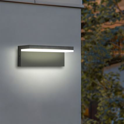 Brilagi - TESSI LED Outdoor Wall Light 10W/230V Anthracite IP54