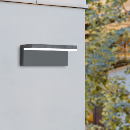 Brilagi - TESSI LED Outdoor Wall Light 10W/230V Anthracite IP54