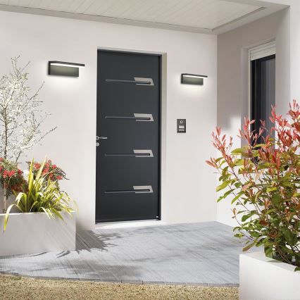 Brilagi - TESSI LED Outdoor Wall Light 10W/230V Anthracite IP54