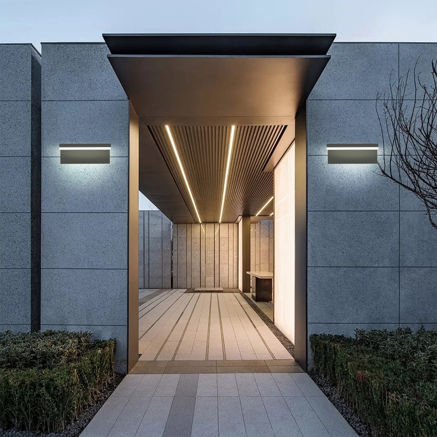 Brilagi - TESSI LED Outdoor Wall Light 10W/230V Black IP54