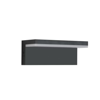 Brilagi - TESSI LED Outdoor Wall Light 10W/230V Black IP54