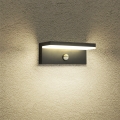Brilagi - TESSI LED Outdoor Wall Light with Sensor LED/10W/230V Black IP54