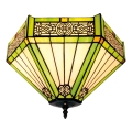BRILAGI - Tiffany stained-glass ceiling light EMERALD 2xE27/60W/230V Ø 40 cm