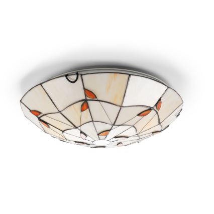 Brilagi - Tiffany stained-glass ceiling light FOLIA 2xE27/60W/230V Ø 40 cm