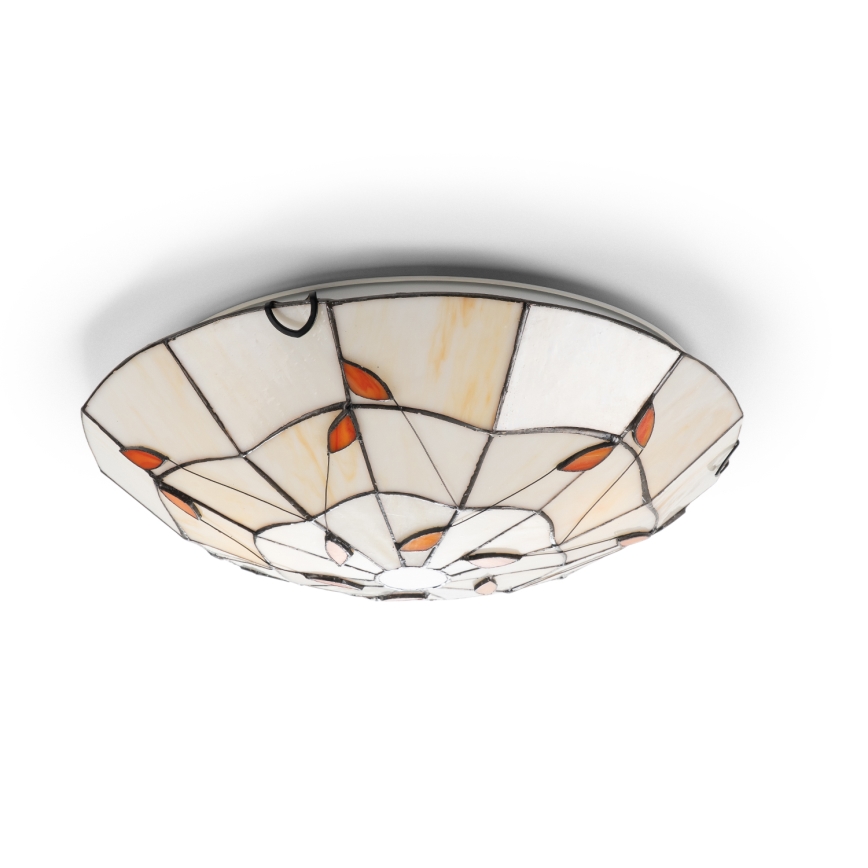 Brilagi - Tiffany stained-glass ceiling light FOLIA 2xE27/60W/230V Ø 40 cm