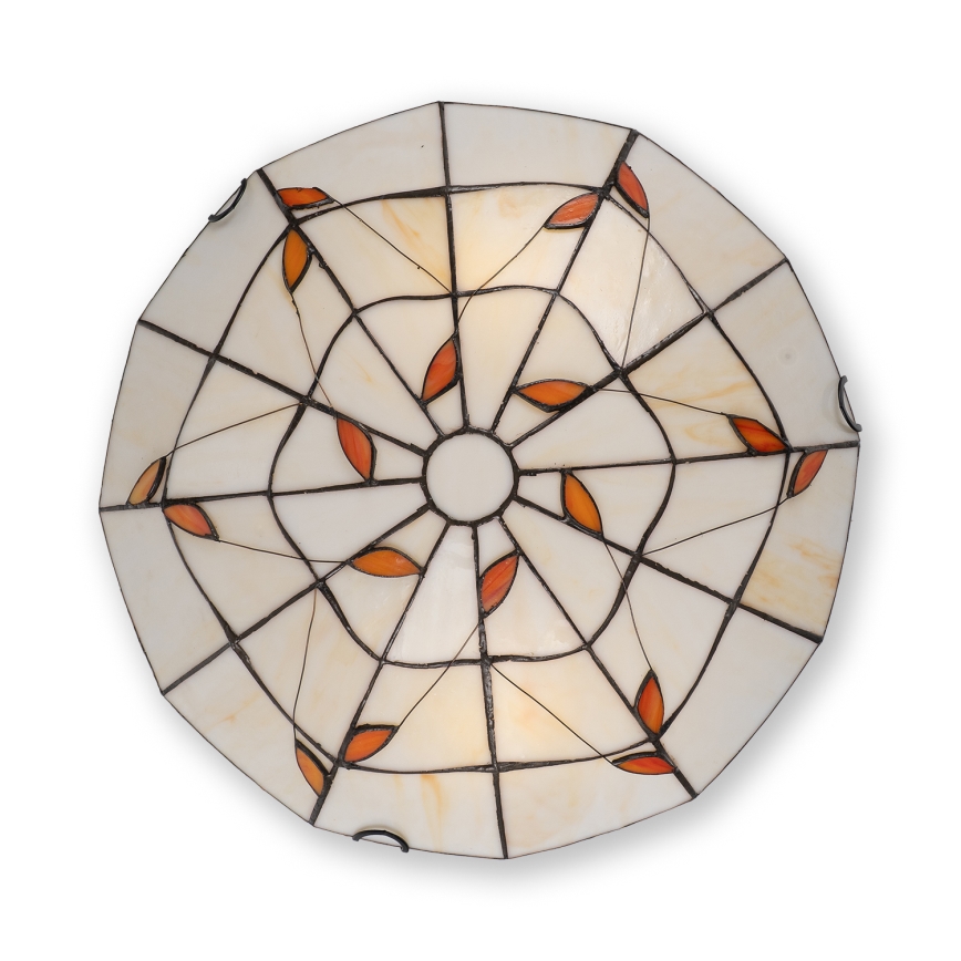 Brilagi - Tiffany stained-glass ceiling light FOLIA 2xE27/60W/230V Ø 40 cm