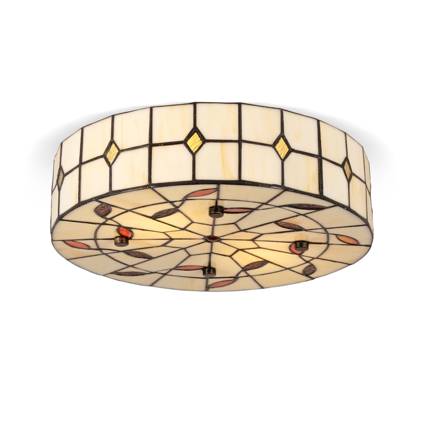 BRILAGI - Tiffany stained-glass ceiling light FOLIA 2xE27/60W/230V Ø 40 cm