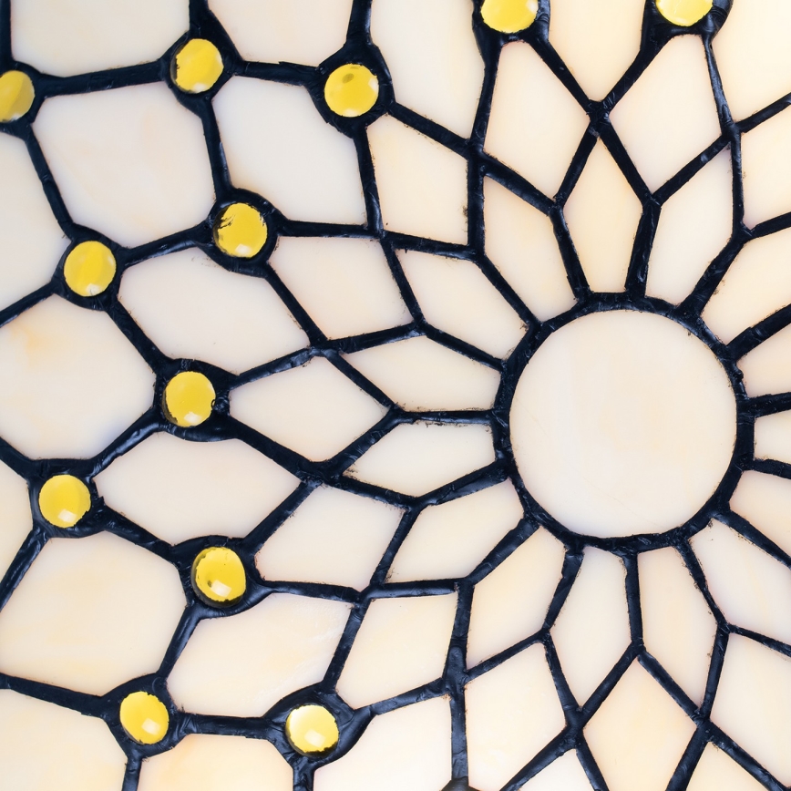 Brilagi - Tiffany stained-glass ceiling light IVORY 2xE27/60W/230V Ø 40 cm