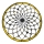 Brilagi - Tiffany stained-glass ceiling light Ivory, 3 x E27 (max. 60W), 230V, dia. 40 cm