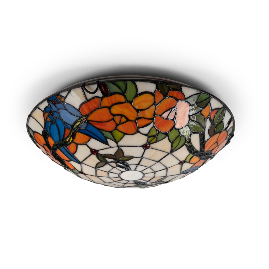 Brilagi - Tiffany stained-glass ceiling light JUNGLE 2xE27/60W/230V Ø 40 cm