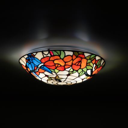 Brilagi - Tiffany stained-glass ceiling light JUNGLE 2xE27/60W/230V Ø 40 cm