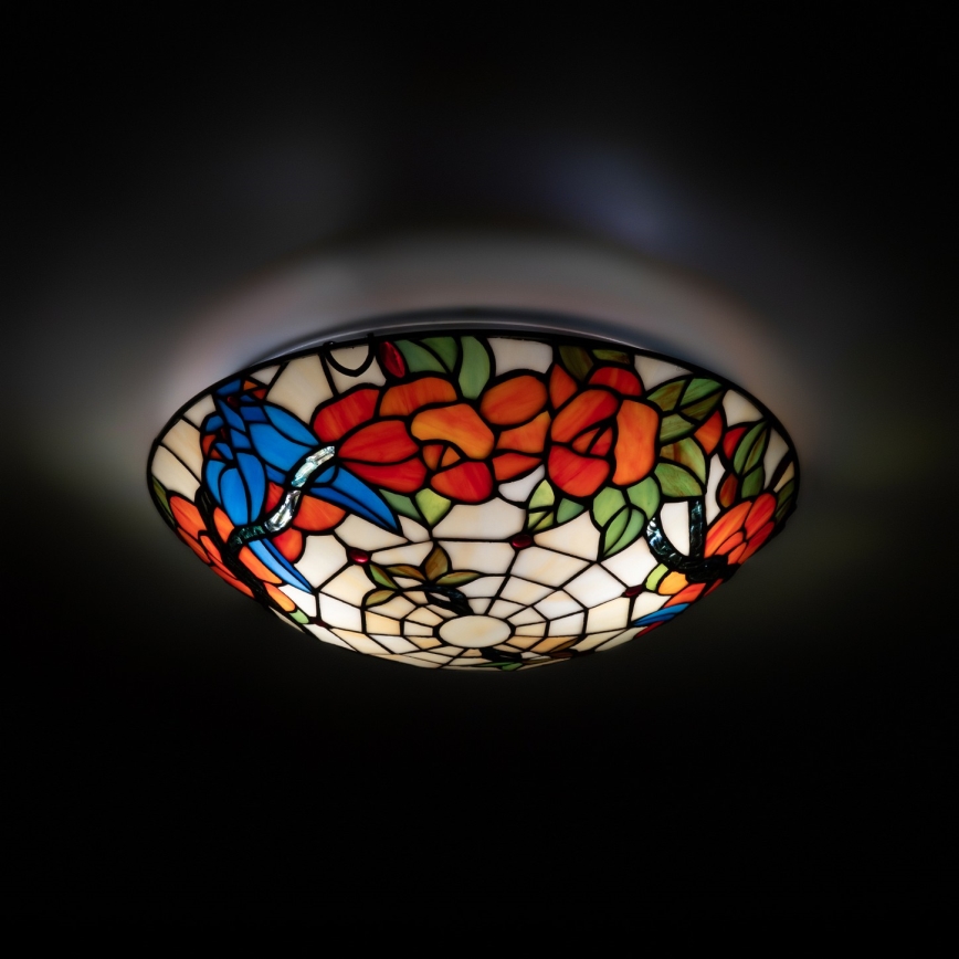 Brilagi - Tiffany stained-glass ceiling light JUNGLE 2xE27/60W/230V Ø 40 cm