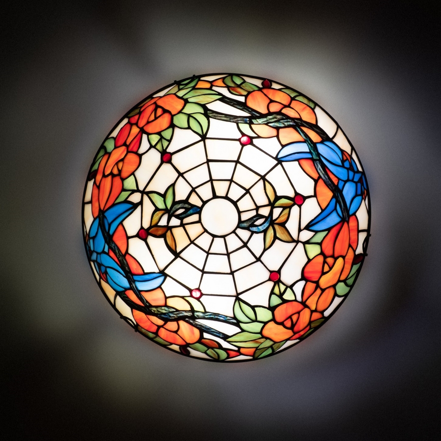Brilagi - Tiffany stained-glass ceiling light JUNGLE 2xE27/60W/230V Ø 40 cm