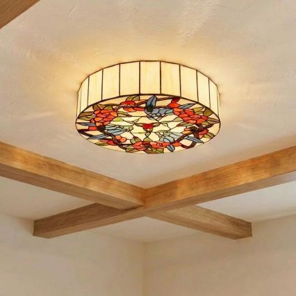 Brilagi - Tiffany stained-glass ceiling light JUNGLE 3xE27/60W/230V Ø 40 cm