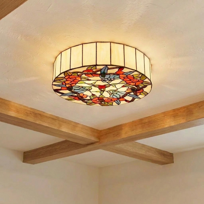 Brilagi - Tiffany stained-glass ceiling light JUNGLE 3xE27/60W/230V Ø 40 cm