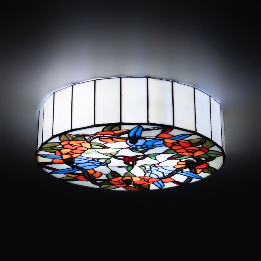 Brilagi - Tiffany stained-glass ceiling light JUNGLE 3xE27/60W/230V Ø 40 cm