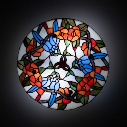 Brilagi - Tiffany stained-glass ceiling light JUNGLE 3xE27/60W/230V Ø 40 cm