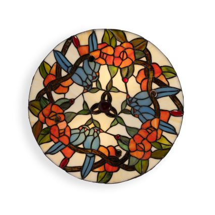 Brilagi - Tiffany stained-glass ceiling light JUNGLE 3xE27/60W/230V Ø 40 cm