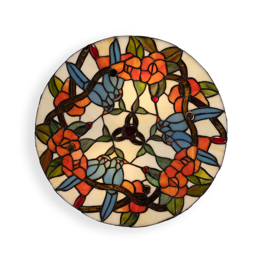 Brilagi - Tiffany stained-glass ceiling light JUNGLE 3xE27/60W/230V Ø 40 cm