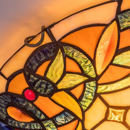 Brilagi - Tiffany stained-glass ceiling light LUISA 2xE27/60W/230V Ø 40 cm