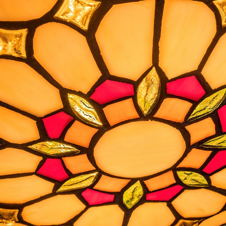 Brilagi - Tiffany stained-glass ceiling light LUISA 2xE27/60W/230V Ø 40 cm