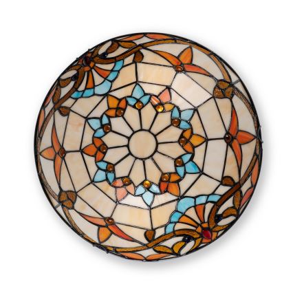 Brilagi - Tiffany stained-glass ceiling light MIRABELLA 2xE27/60W/230V Ø 40 cm