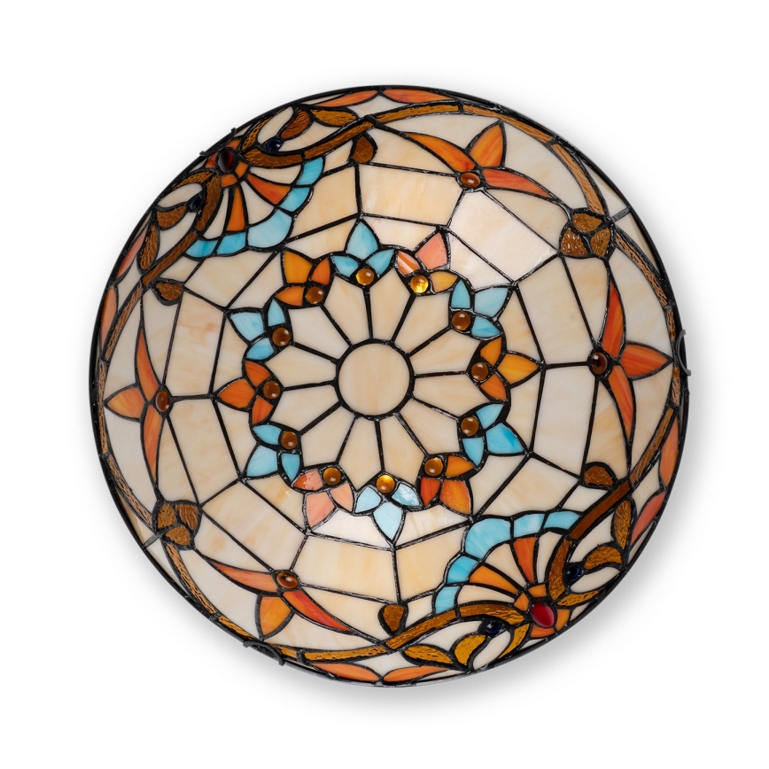 Brilagi - Tiffany stained-glass ceiling light MIRABELLA 2xE27/60W/230V Ø 40 cm