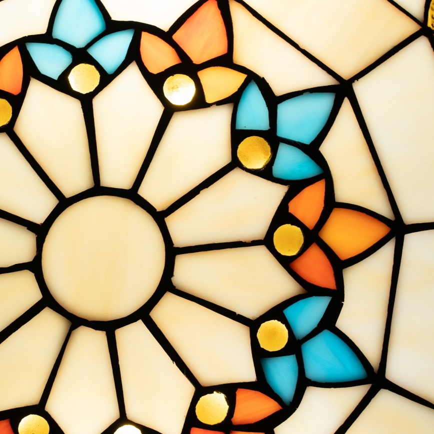 Brilagi - Tiffany stained-glass ceiling light MIRABELLA 2xE27/60W/230V Ø 40 cm
