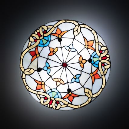 Brilagi - Tiffany stained-glass ceiling light MIRABELLA 3xE27/60W/230V Ø 40 cm