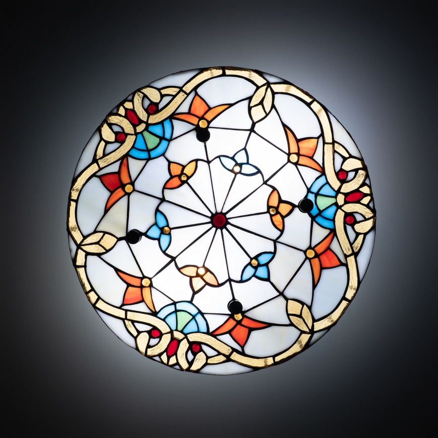 Brilagi - Tiffany stained-glass ceiling light MIRABELLA 3xE27/60W/230V Ø 40 cm