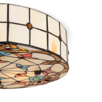 Brilagi - Tiffany stained-glass ceiling light MIRABELLA 3xE27/60W/230V Ø 40 cm