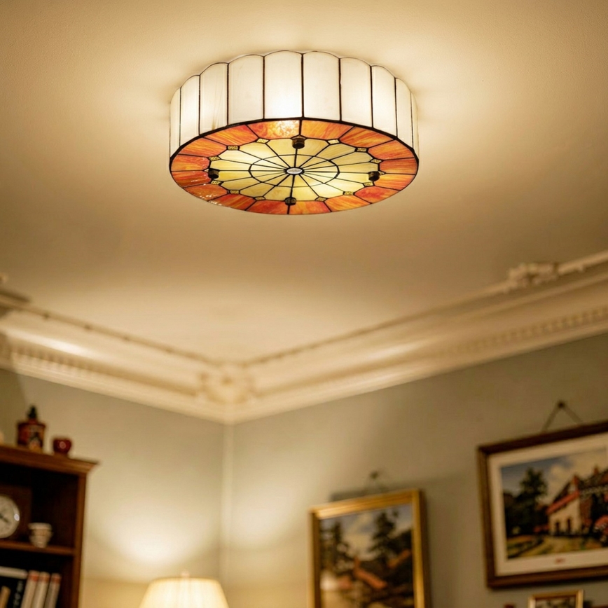 Brilagi - Tiffany stained-glass ceiling light SIENNA 3xE27/60W/230V Ø 40 cm