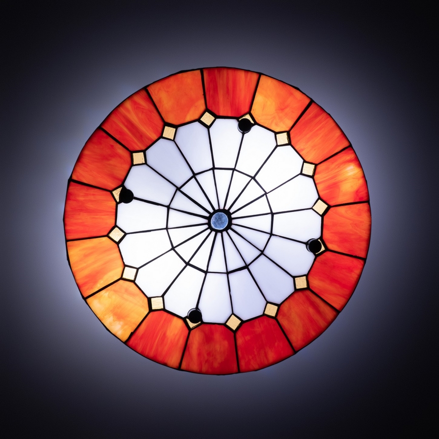Brilagi - Tiffany stained-glass ceiling light SIENNA 3xE27/60W/230V Ø 40 cm