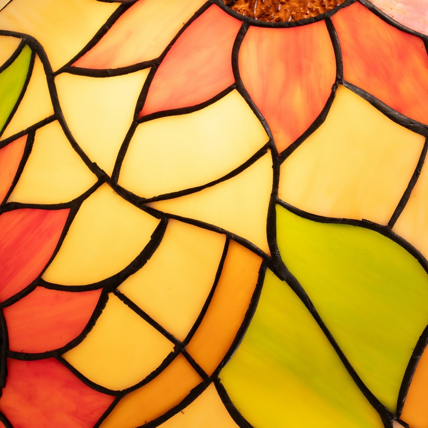 Brilagi - Tiffany stained-glass ceiling light SUNFLOWER 2xE27/60W/230V Ø 40 cm