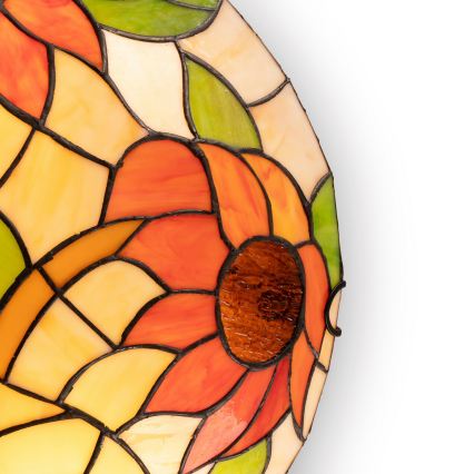 Brilagi - Tiffany stained-glass ceiling light SUNFLOWER 2xE27/60W/230V Ø 40 cm