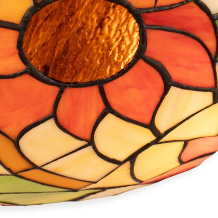 Brilagi - Tiffany stained-glass ceiling light SUNFLOWER 2xE27/60W/230V Ø 40 cm