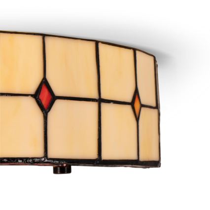 Brilagi - Tiffany stained-glass ceiling light SUNFLOWER 3xE27/60W/230V Ø 40 cm