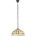 Brilagi - Tiffany stained-glass chandelier on chain DORAN 2xE27/60W/230V
