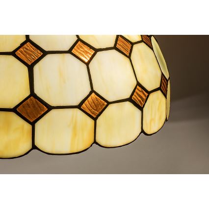 Brilagi - Tiffany stained-glass chandelier on chain DORAN 2xE27/60W/230V