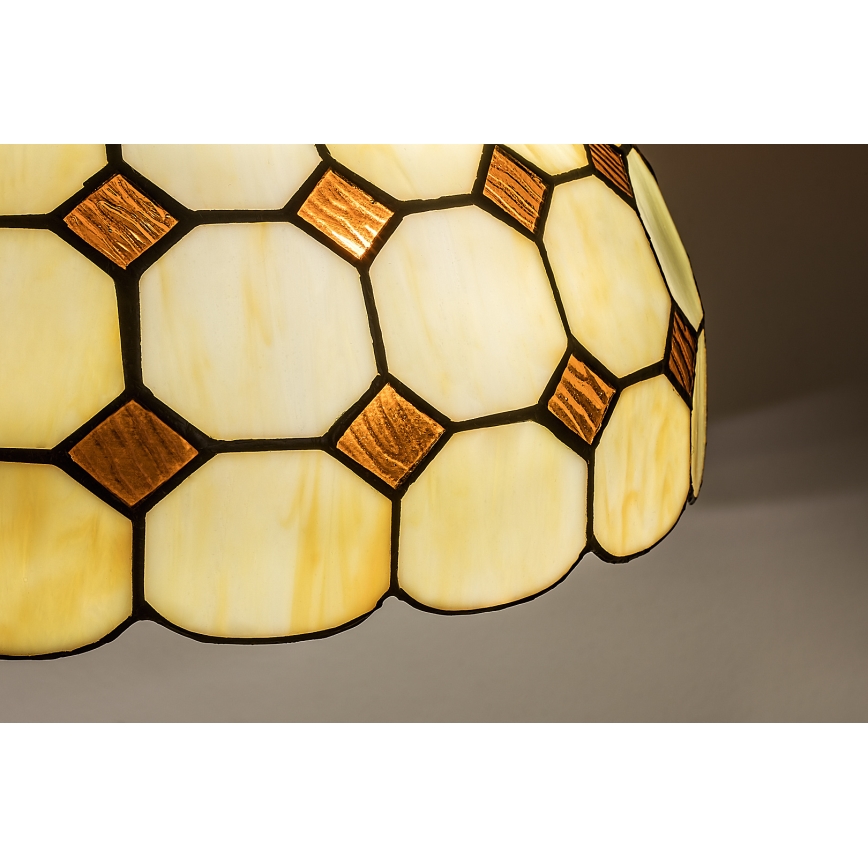 Brilagi - Tiffany stained-glass chandelier on chain DORAN 2xE27/60W/230V