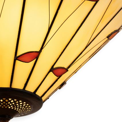 Brilagi - Tiffany stained-glass chandelier on chain FOLIA 3xE27/60W/230V dia. 50 cm