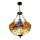 Brilagi - Tiffany stained-glass chandelier on chain JUNGLE 3xE27/60W/230V Ø 50 cm