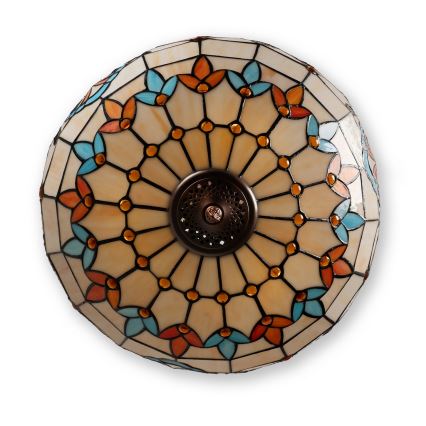 Brilagi - Tiffany stained-glass chandelier on chain MIRABELLA 3xE27/60W/230V Ø 50 cm