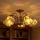 Brilagi - Tiffany stained-glass flush-mount chandelier MIRABELLA 5xE27/60W/230V, Ø 60 cm