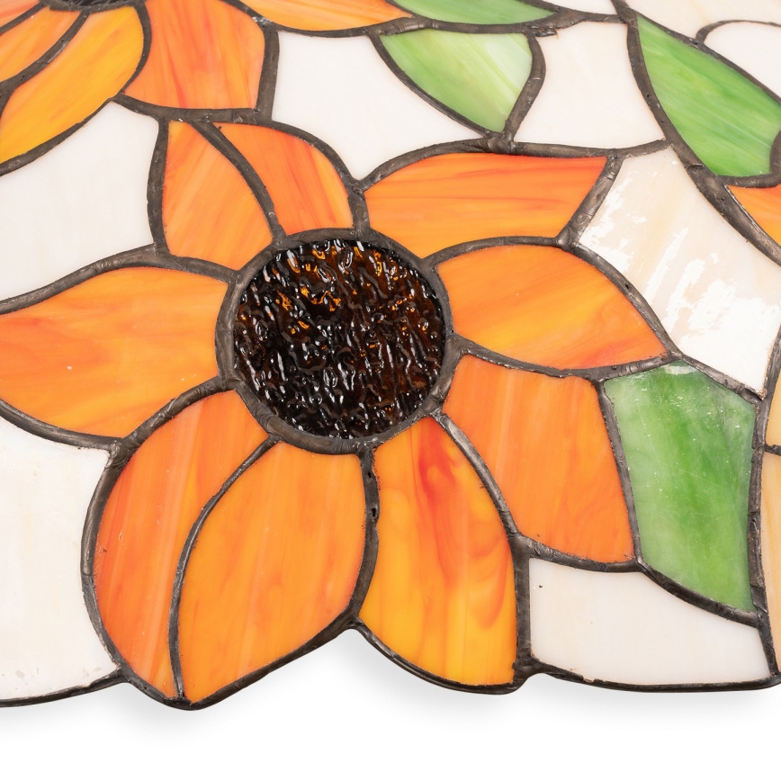 Brilagi - Tiffany stained-glass pendant lamp on chain SUNFLOWER 1xE27/60W/230V Ø 40 cm