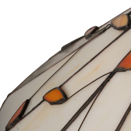 Brilagi - Tiffany stained-glass pendant light on chain FOLIA 1xE27/60W/230V Ø 40 cm